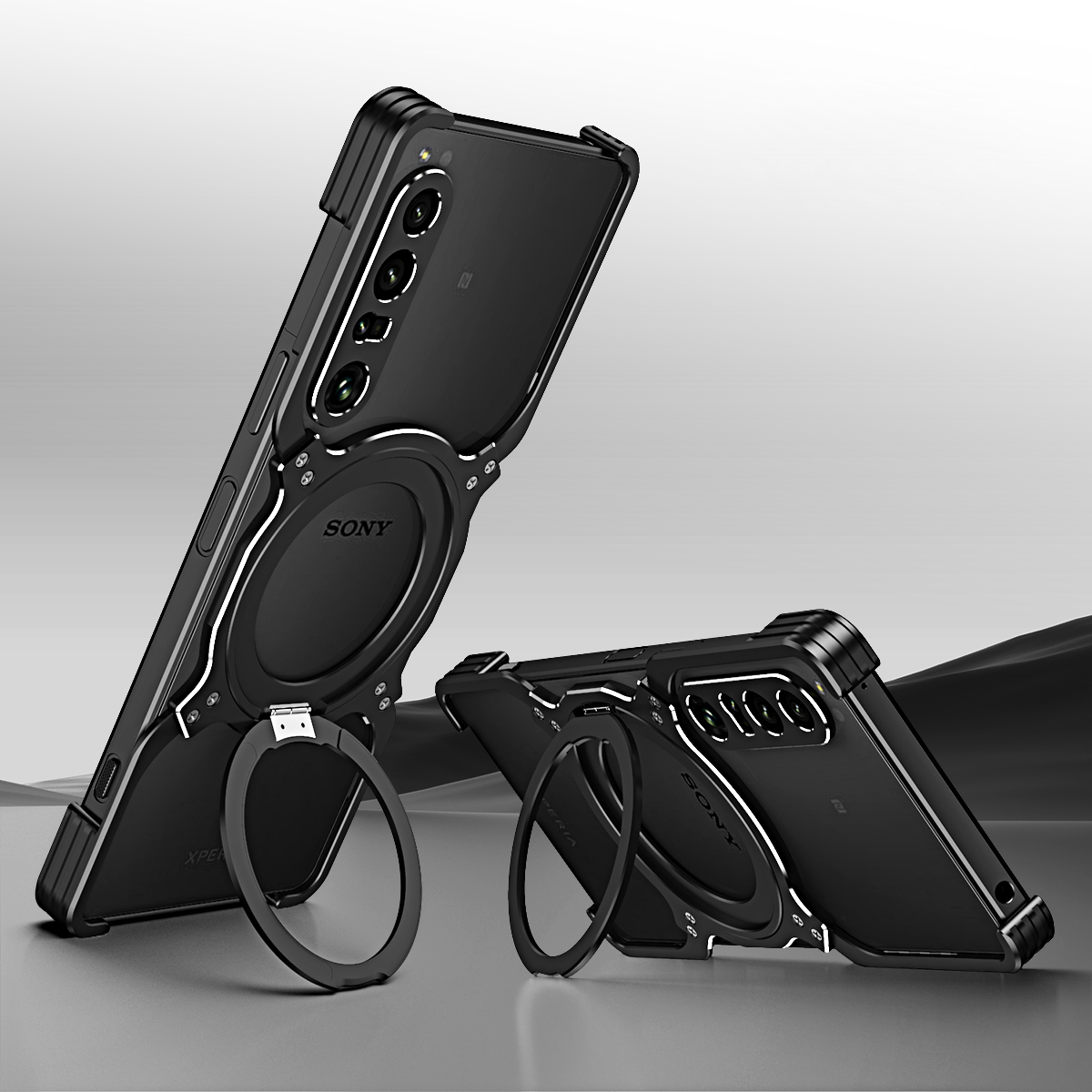 Metal Bumper Aluminum Frame Case - Funda de metal magnética sin montura