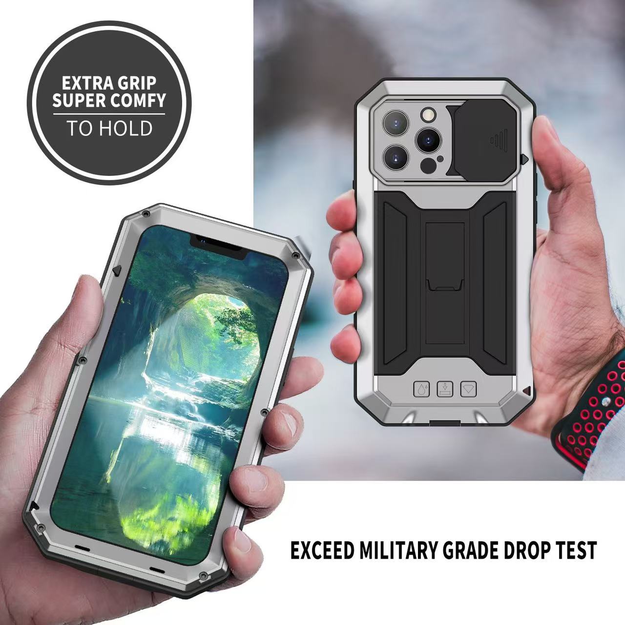 Screen Protectors - Funda Metálica Resistente de Grado Militar