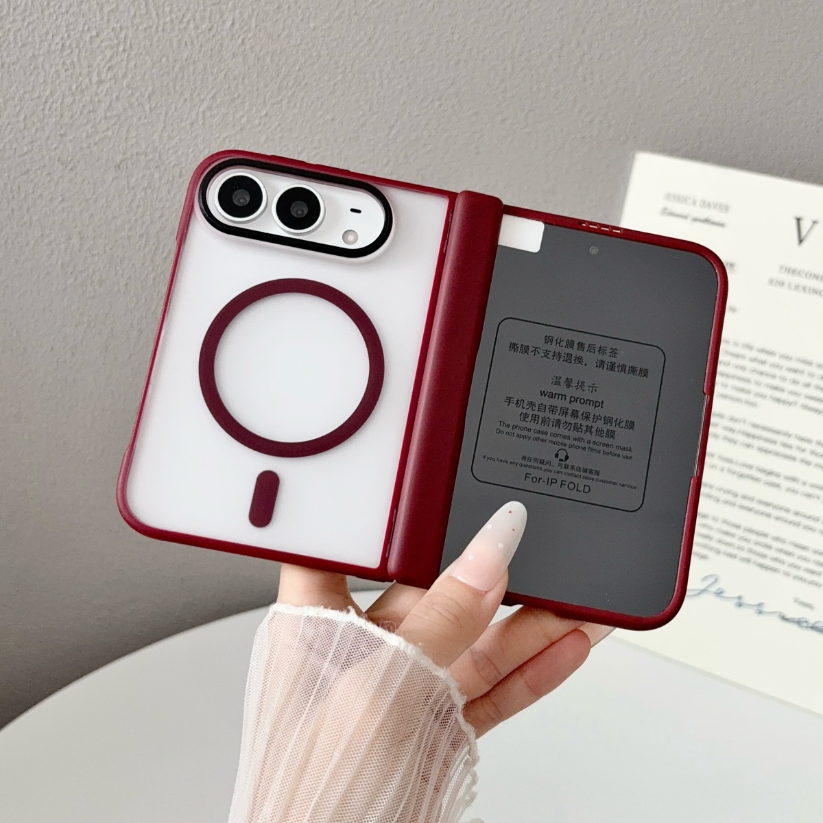 Screen Protectors - Funda magnética transparente para iPhone con