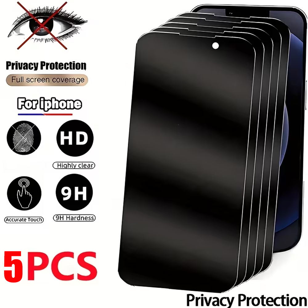 Anti Peek Privacy Tempered Glass - 1-5PCS Cristal Templado de Privacidad Antiespía