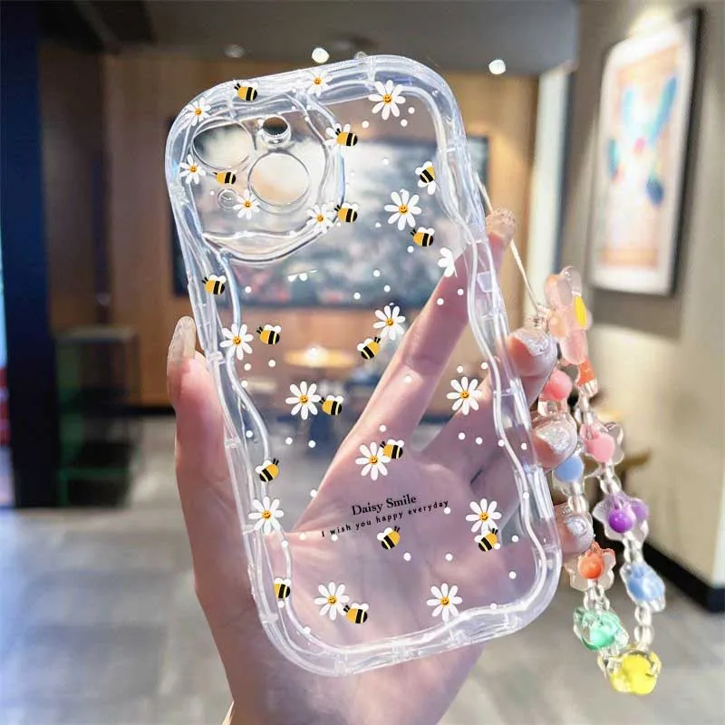 Funda con correa para la muñec - Cute Cartoon Wrist Strap Silicone Case reseña y precio