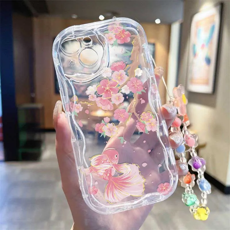 Funda con correa para la muñec - Cute Cartoon Wrist Strap Silicone Case reseña y precio