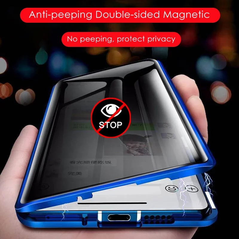 Funda para teléfono con protec - Anti Spy Privacy Glass Case reseña y precio