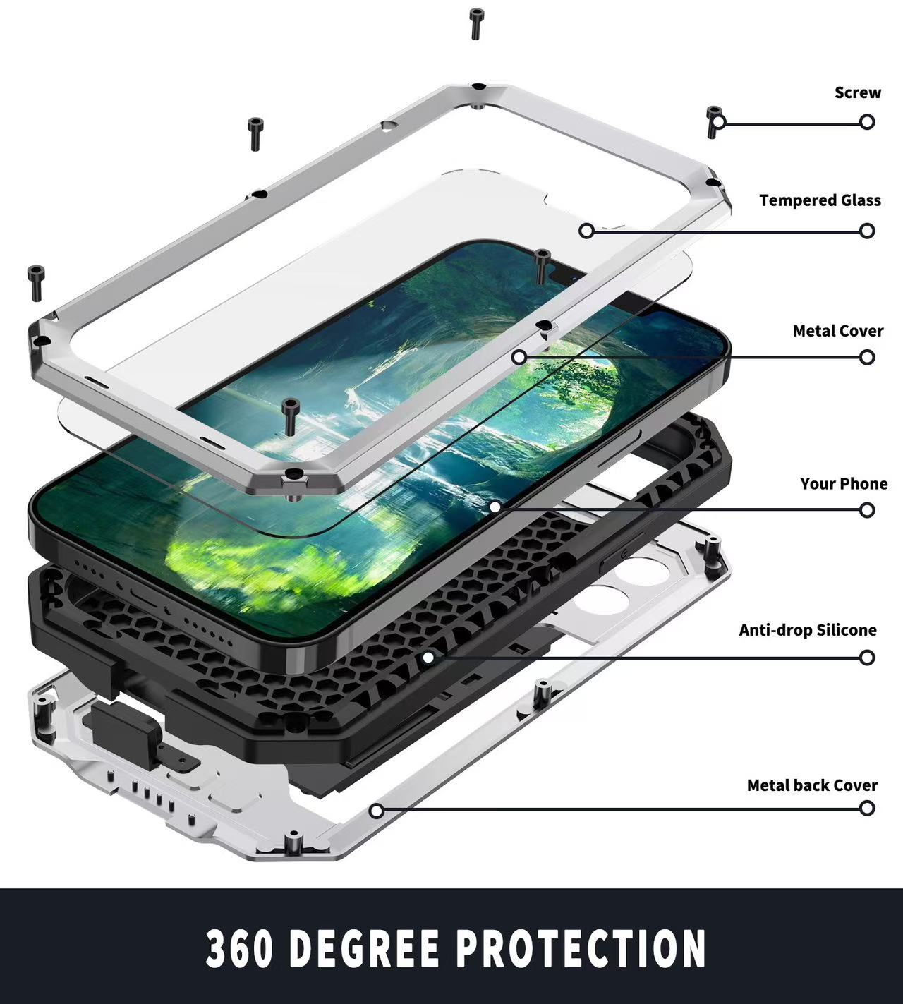 Funda Metálica Resistente de G - Screen Protectors reseña y precio