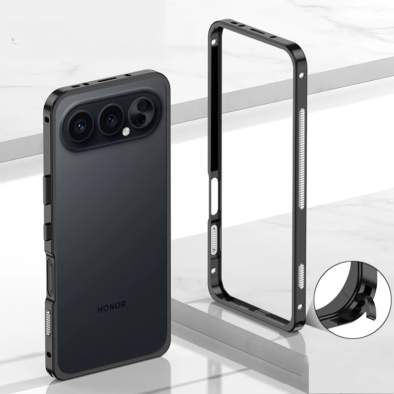 Funda de teléfono con parachoq - Metal Bumper Aluminum Frame Case reseña y precio