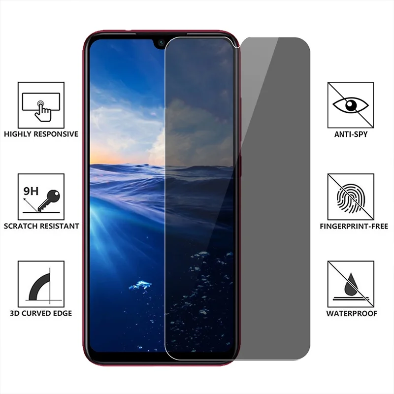 Funda protectora de pantalla d - Anti Spy Privacy Glass Case reseña y precio