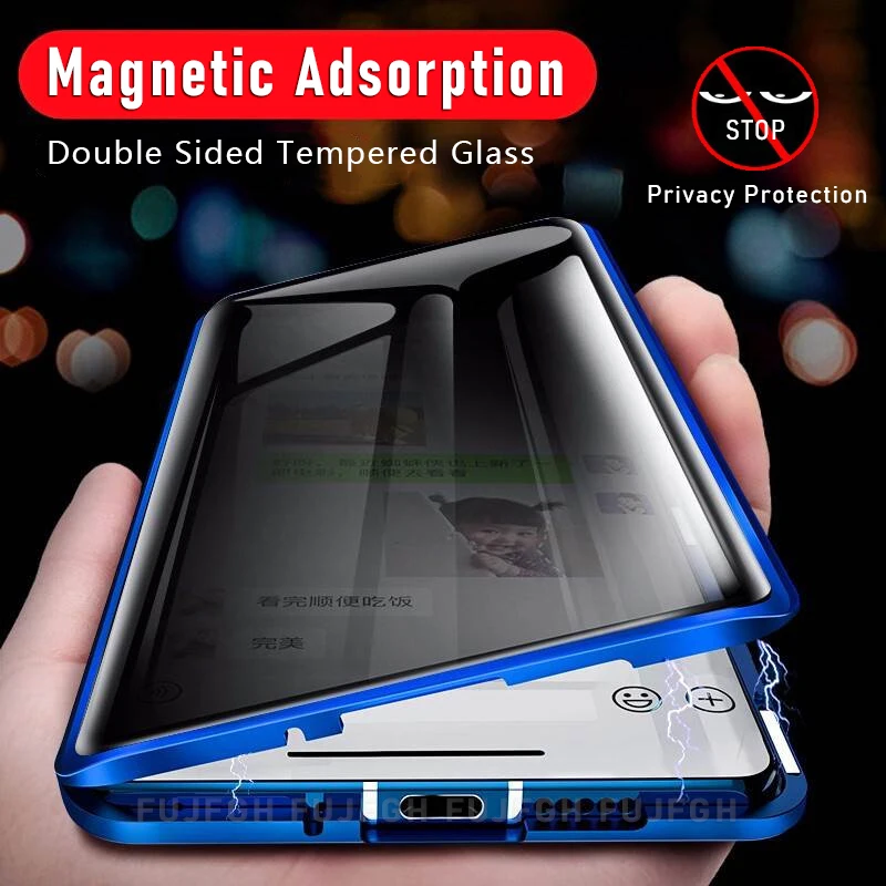 Funda magnética de metal con c - Anti Spy Privacy Glass Case reseña y precio